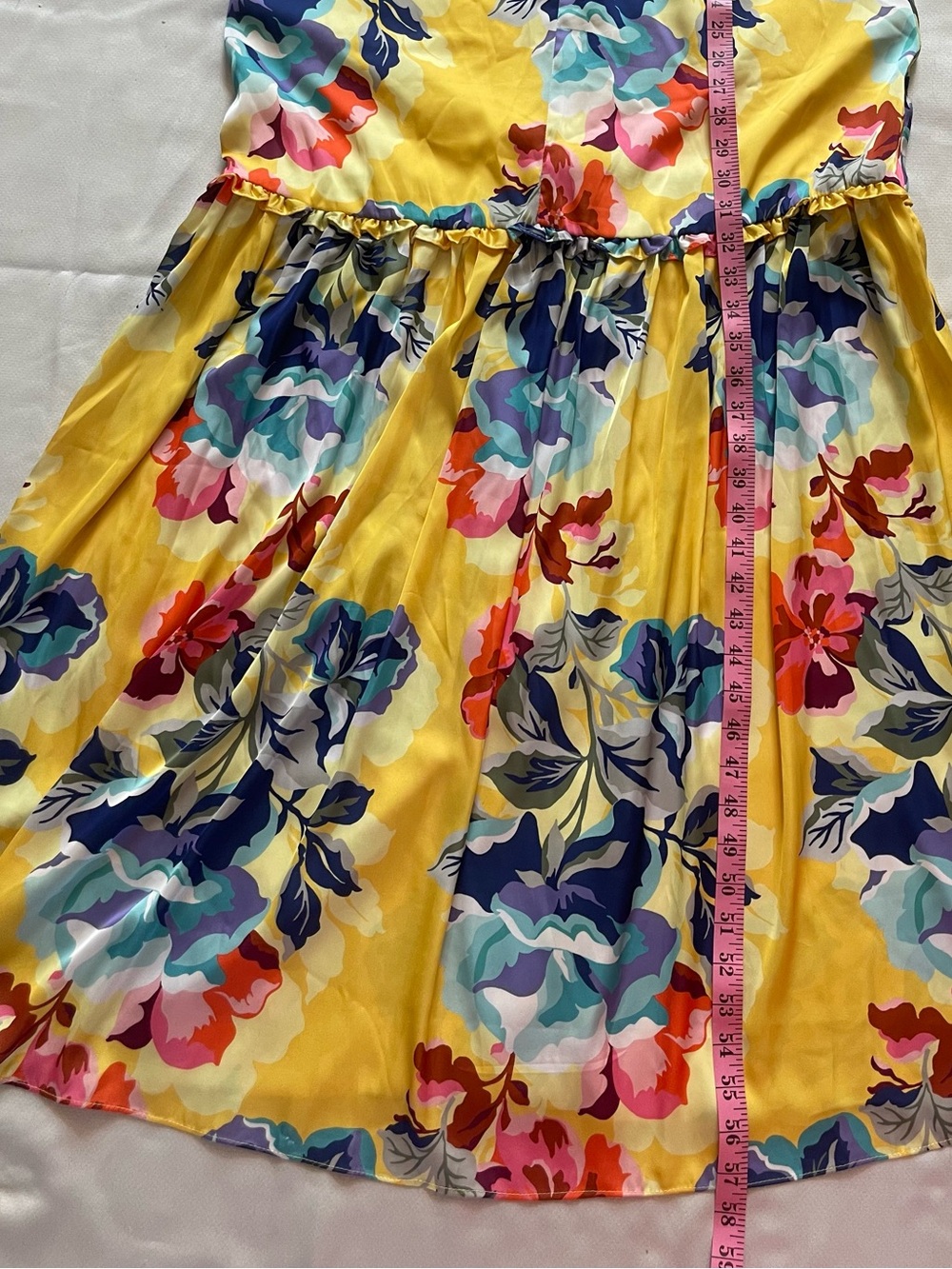 Boston Proper Yellow Floral V-Neck Maxi Dress - Picture 12 of 12